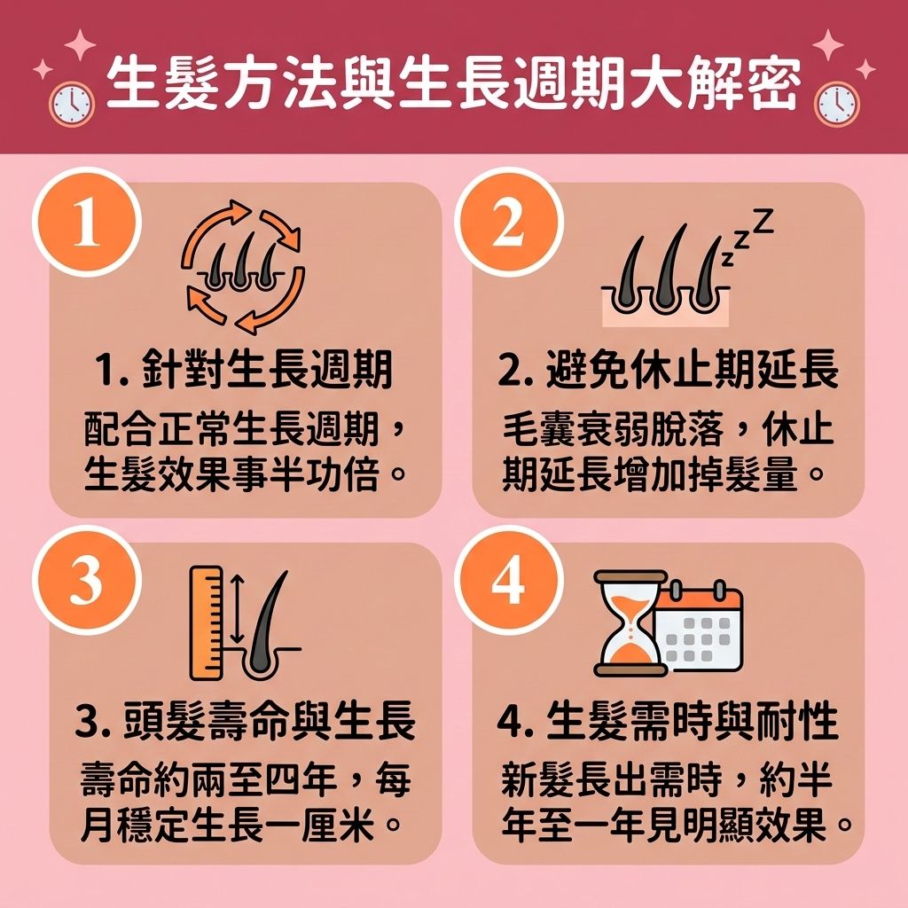 這是一張 1:1 正方形的可愛扁平化向量資訊圖表插畫,採用台灣健康部落格風格。圖表詳細解釋【生髮方法】與頭髮生長週期的關係,深入探討【女性脫髮原因】與【男性脫髮危機】。
Shutterstock
當【荷爾蒙】失調,體內【睪酮】轉化為【雙氫睪酮】會攻擊脆弱的【毛囊】,導致嚴重的【雄性禿】與【脫髮】。要【預防脫髮方法】並【減少掉髮】,必須做好【日常頭皮護理】,包括【溫和清潔頭皮】以維持【頭皮油脂分泌】平衡,避免【皮脂腺】異常並【解決毛孔堵塞】。適當的【頭皮保濕護理】與【舒緩頭皮敏感】,能保護【頭皮】與【角質層】健康。
圖中建議多攝取【生髮食物推薦】中的【蛋白質】、【鐵質】、【維他命】、【胺基酸】及【膠原蛋白】,以【補充頭髮營養】,配合含有【咖啡因】的產品能有效【改善頭皮血液循環】(促進整體【血液循環】),從而【強健髮根】並【促進頭髮生長】。
對於情況較嚴重的患者,圖表建議採取醫學手段來【抑制荷爾蒙】,例如使用【生髮水】(含有【米諾地爾】或【非那斯特萊】等成分)來【激活休眠毛囊】、【延長生長週期】及【改善頭髮稀疏】。最後,圖表亦提及【激光生髮】、【專業生髮療程】甚至【植髮】作為全方位的終極解決方案。