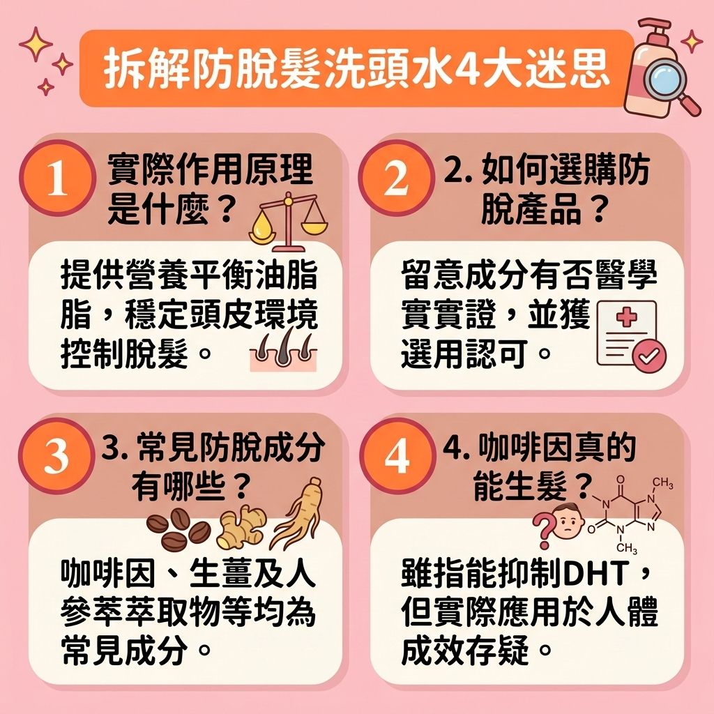 拆解「防脫髮洗頭水」的謬論及迷思！