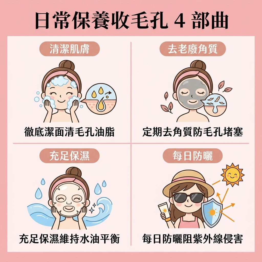 日常生活中有甚麼收毛孔方法？